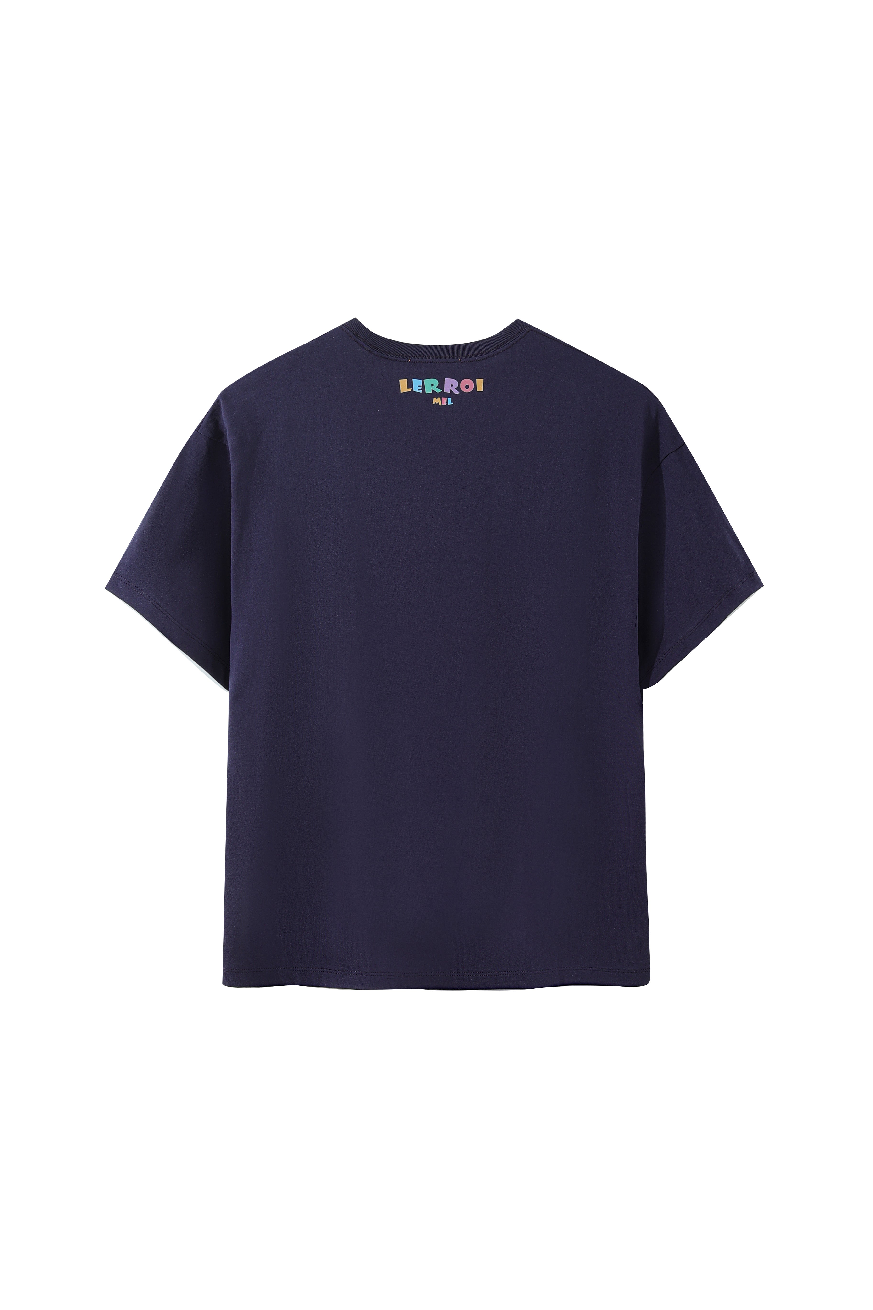 LERROI BLUE CARTOON WORD T-SHIRT BLUE