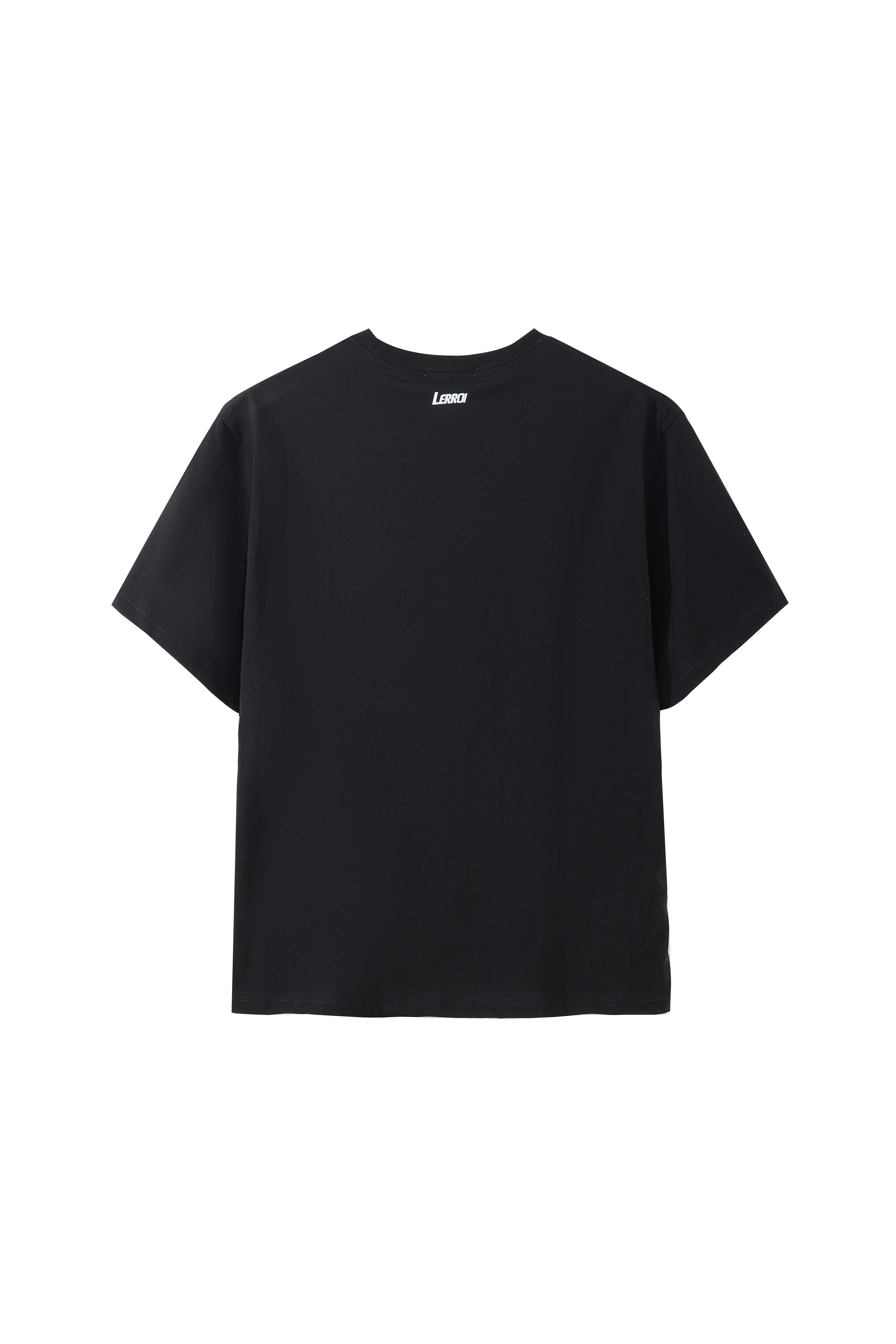 LERROI BLACK LIND DRAW LION T-SHIRT BLACK