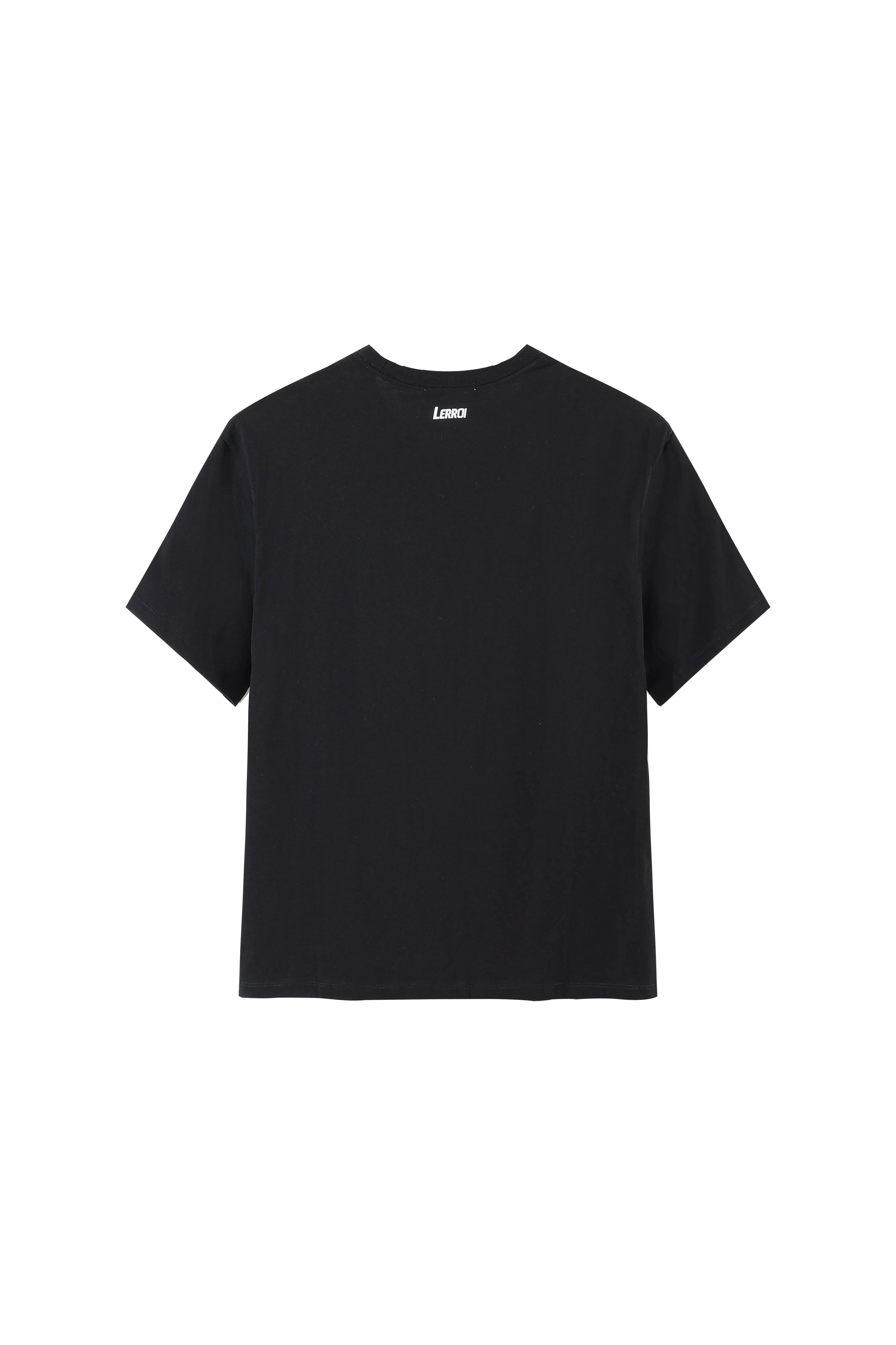 LERROI BLACK PUZZLE PAINTING T-SHIRT BLACK