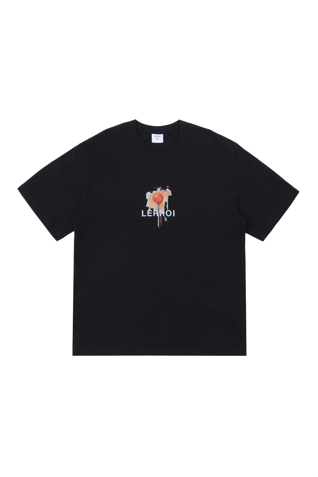 LERROI BLACK LION LOLLIPOP PRINT T-SHIRT BLACK