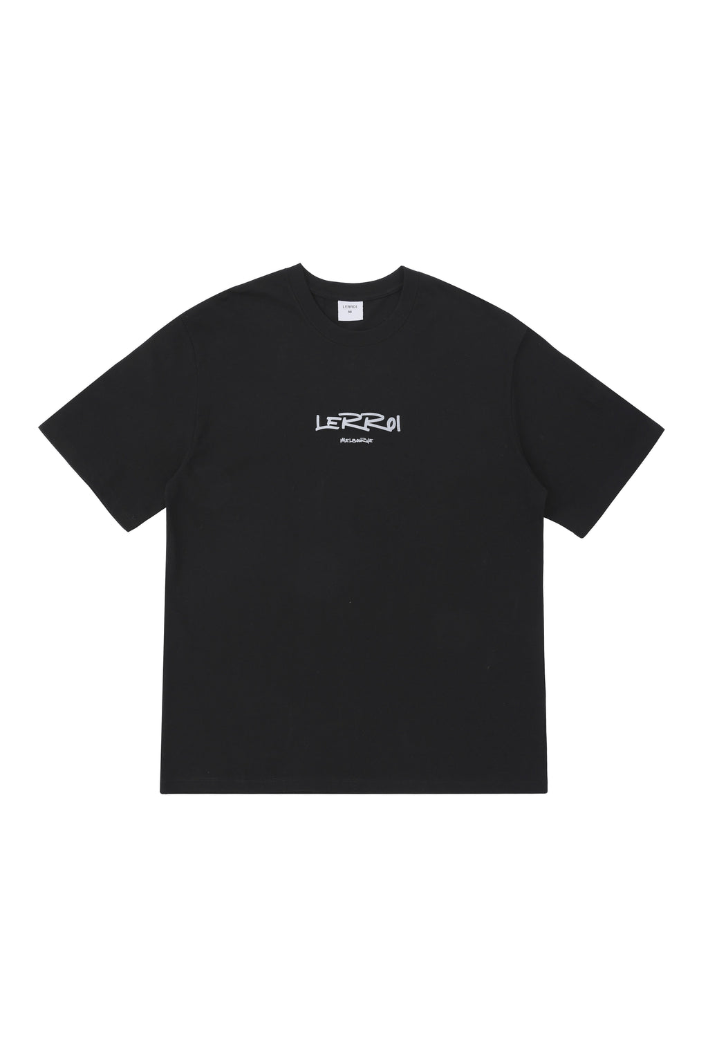 LERROI BLACK CRYSTAL LION PRINT T-SHIRT BLACK