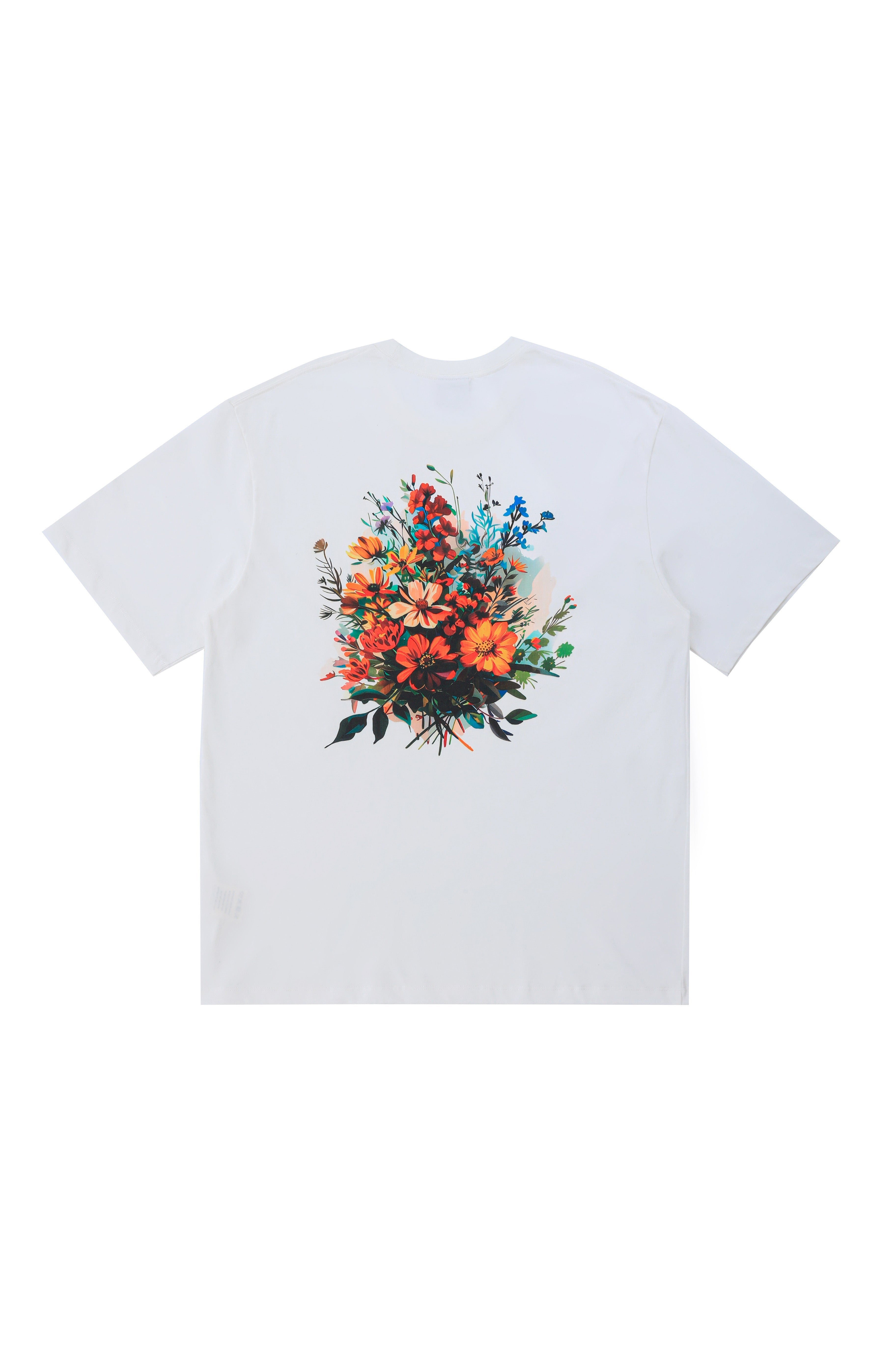 LERROI WHITE FLOWER PRINT T-SHIRT WHITE