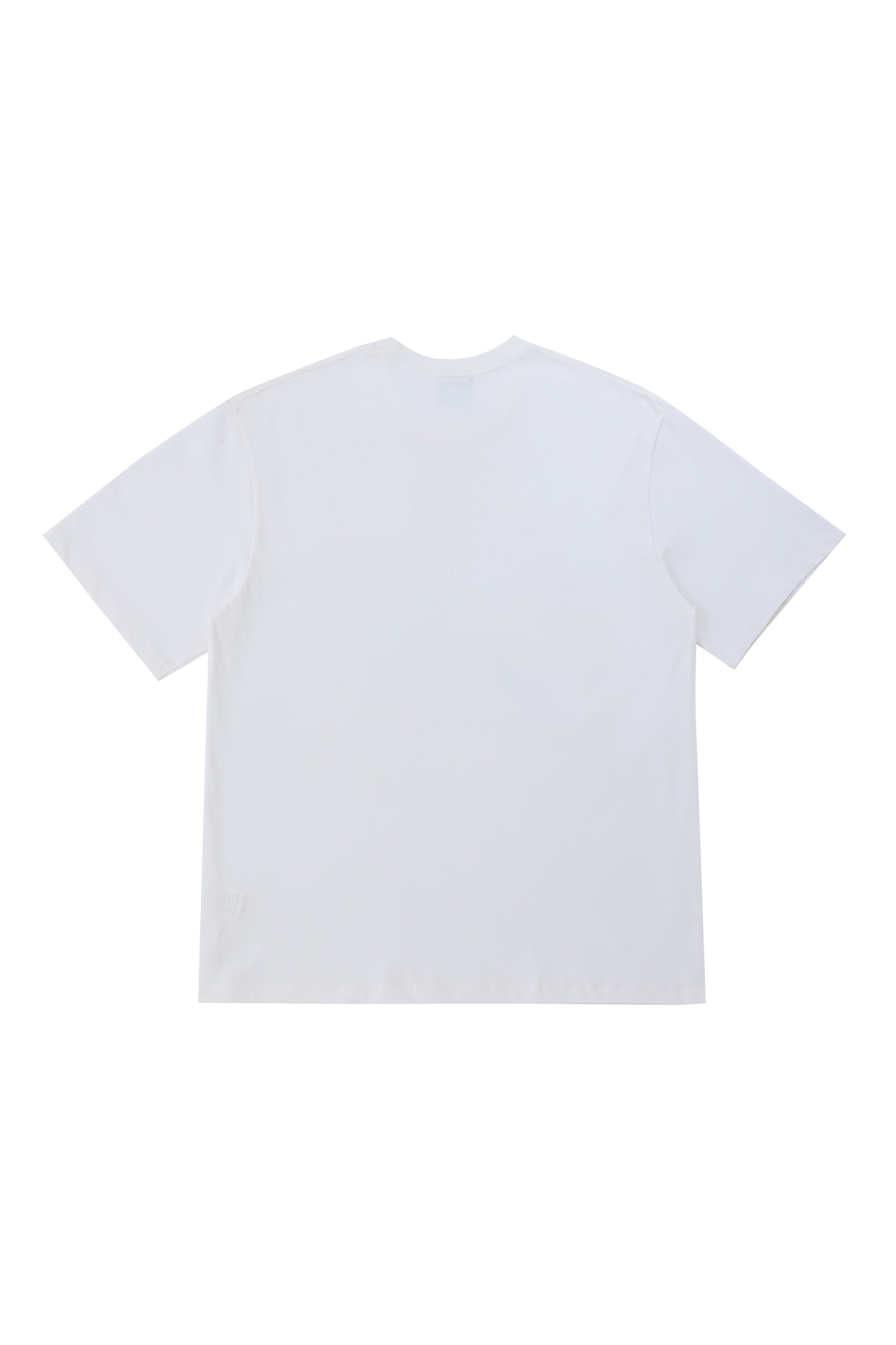 LERROI WHITE LION EMBROIDERY T-SHIRT WHITE
