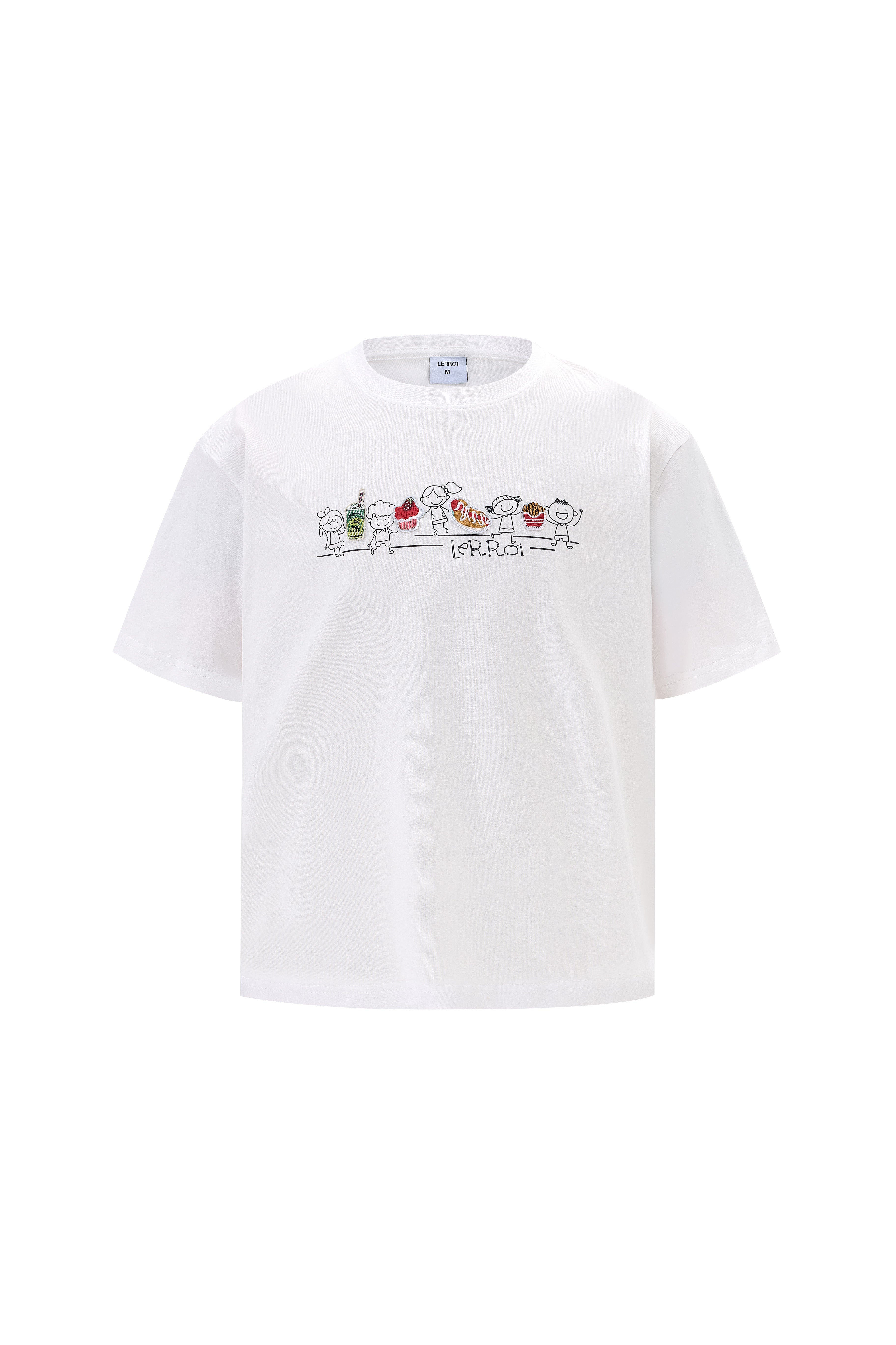 LERROI KHAKI SNACK EMBRO T-SHIRT KHAKI