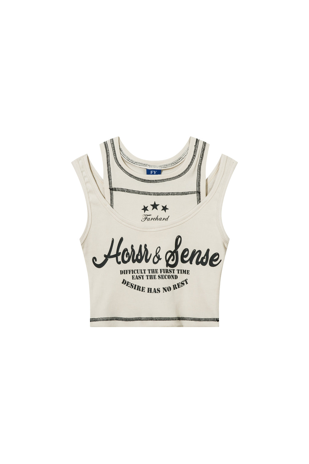 CREAM DUAL LAYER SLIP STRAP CAMISOLE CREAM